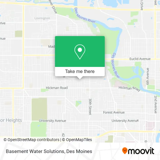 Basement Water Solutions map