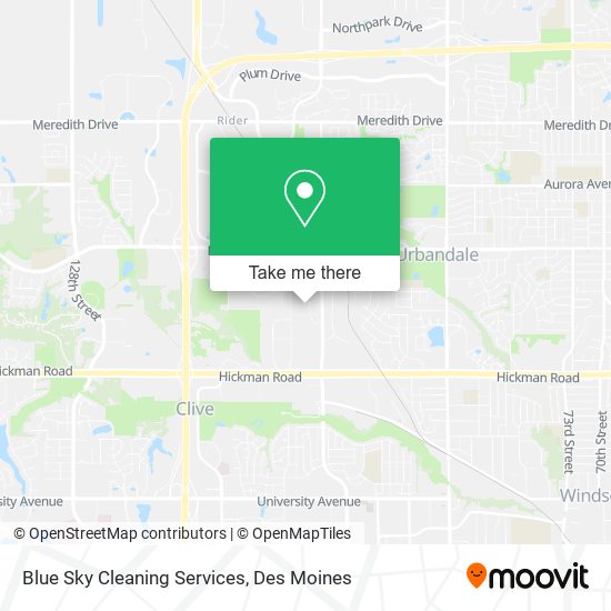 Blue Sky Cleaning Services map