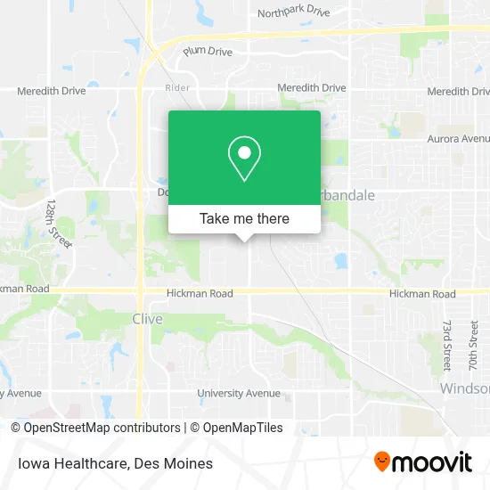 Iowa Healthcare map