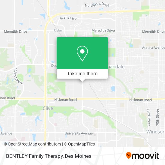 BENTLEY Family Therapy map