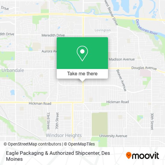 Eagle Packaging & Authorized Shipcenter map