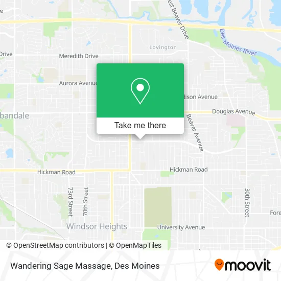 Wandering Sage Massage map