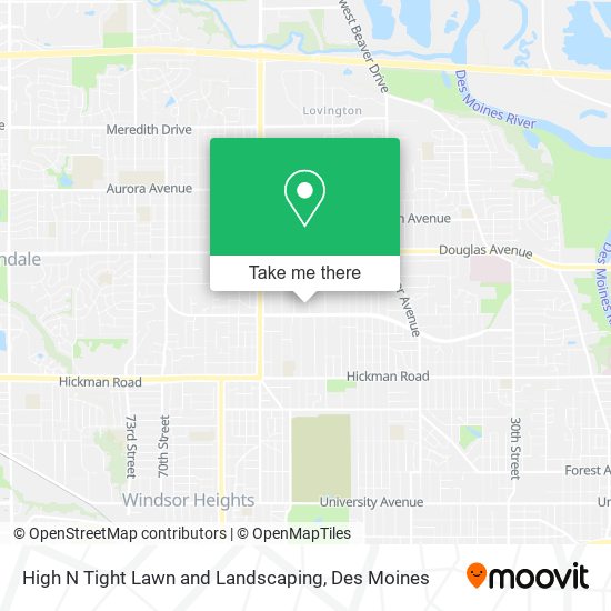 High N Tight Lawn and Landscaping map