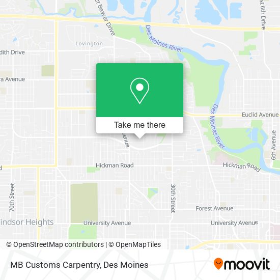 MB Customs Carpentry map