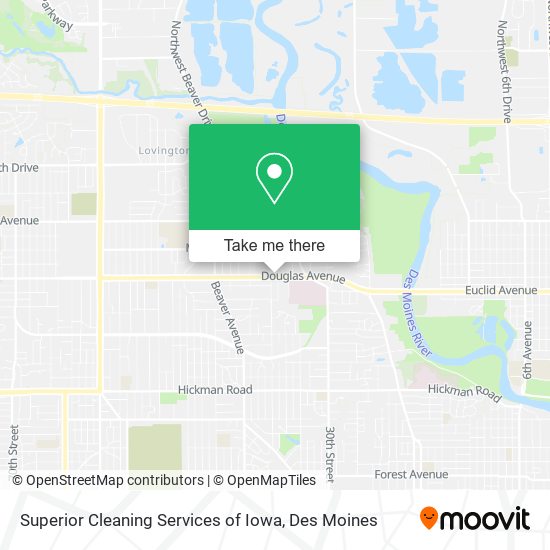 Superior Cleaning Services of Iowa map