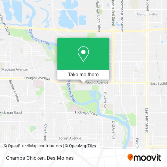 Champs Chicken map