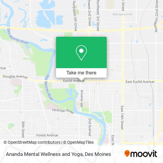 Mapa de Ananda Mental Wellness and Yoga