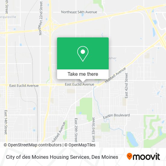 City of des Moines Housing Services map