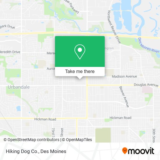 Mapa de Hiking Dog Co.