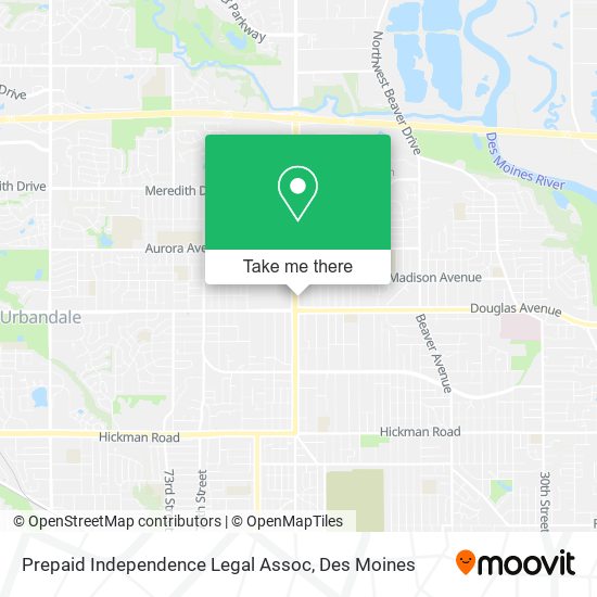 Prepaid Independence Legal Assoc map