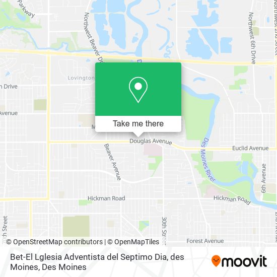 Bet-El Lglesia Adventista del Septimo Dia, des Moines map