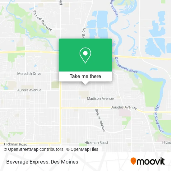 Beverage Express map