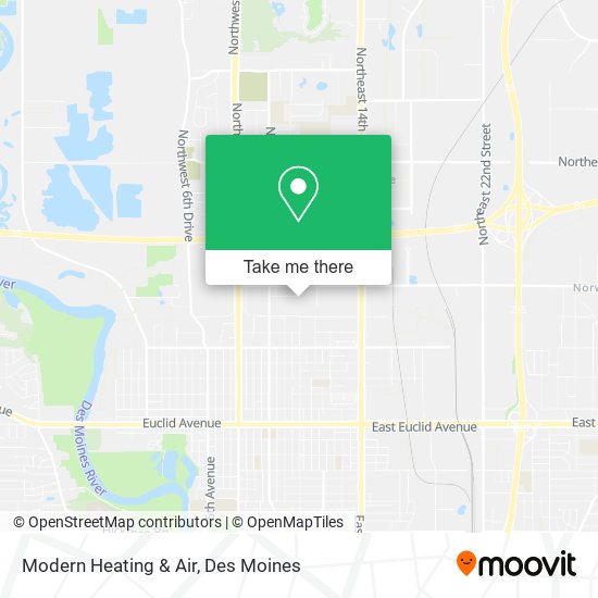 Modern Heating & Air map