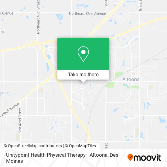 Unitypoint Health Physical Therapy - Altoona map