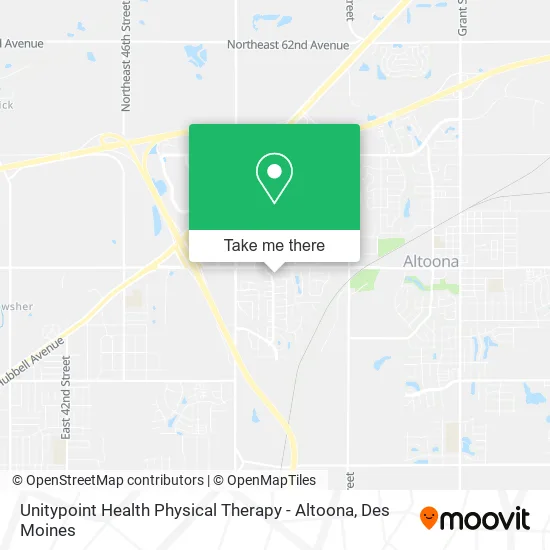 Unitypoint Health Physical Therapy - Altoona map