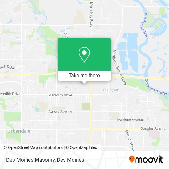 Mapa de Des Moines Masonry