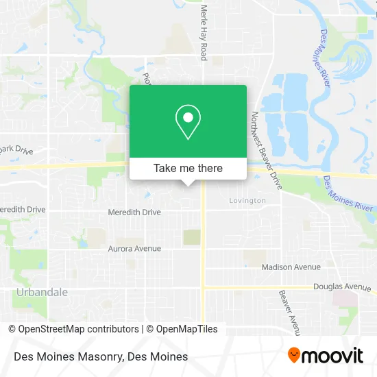 Des Moines Masonry map
