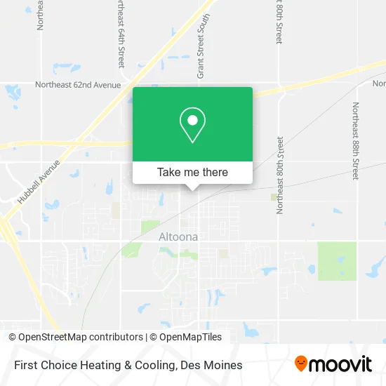 First Choice Heating & Cooling map