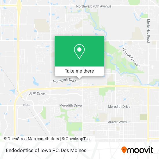 Mapa de Endodontics of Iowa PC