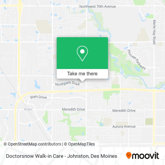 Mapa de Doctorsnow Walk-in Care - Johnston