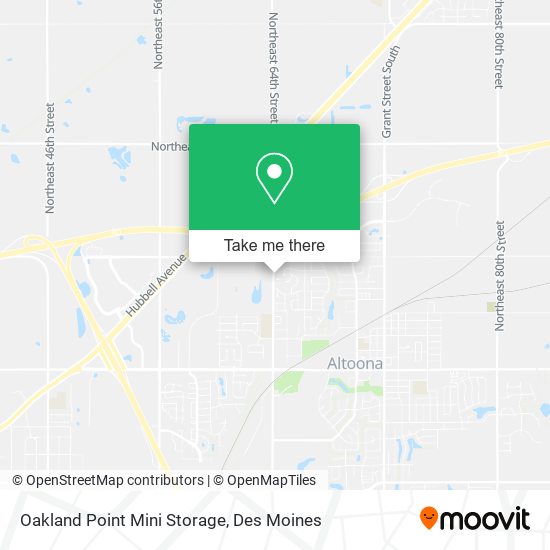 Mapa de Oakland Point Mini Storage