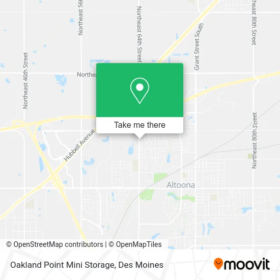 Oakland Point Mini Storage map
