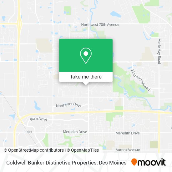 Coldwell Banker Distinctive Properties map