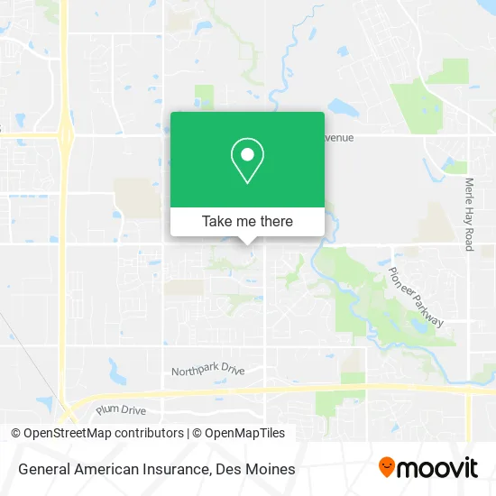 General American Insurance map