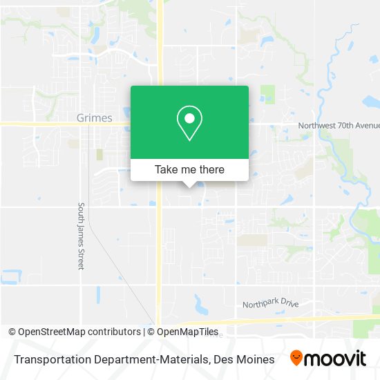 Transportation Department-Materials map