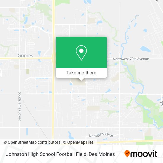 Johnston High School Football Field map