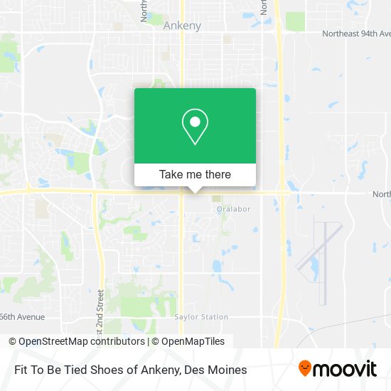 Mapa de Fit To Be Tied Shoes of Ankeny