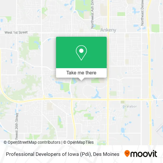 Professional Developers of Iowa (Pdi) map