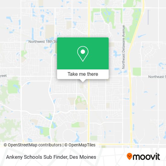 Ankeny Schools Sub Finder map