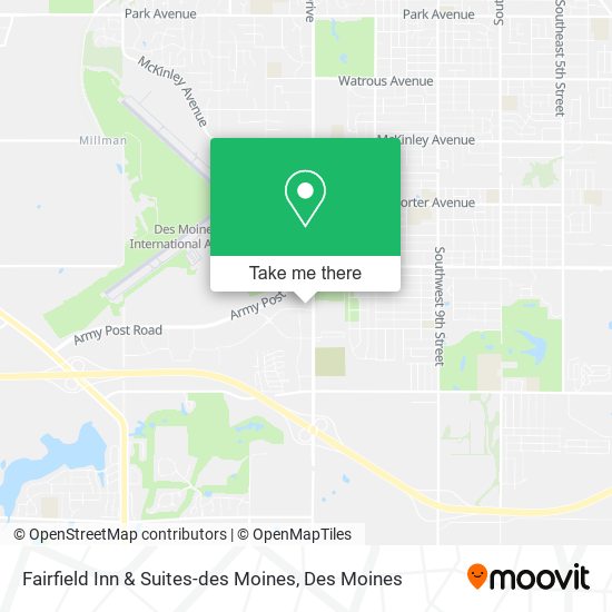 Fairfield Inn & Suites-des Moines map