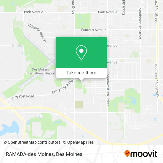 Mapa de RAMADA-des Moines