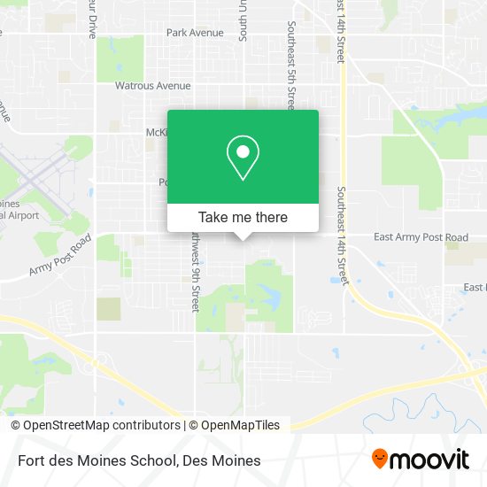 Fort des Moines School map