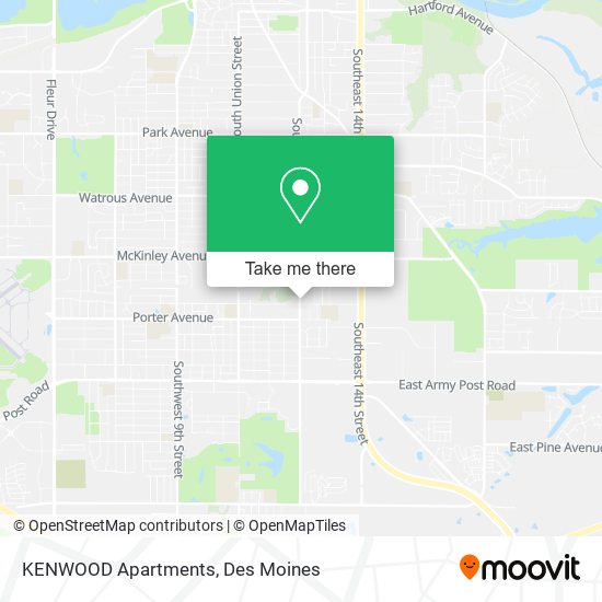 Mapa de KENWOOD Apartments