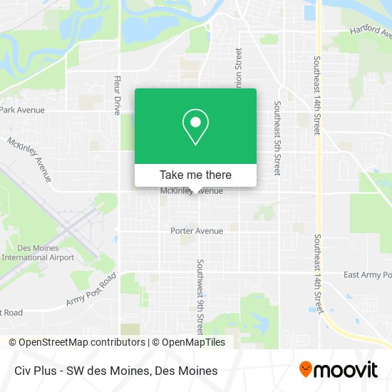 Civ Plus - SW des Moines map