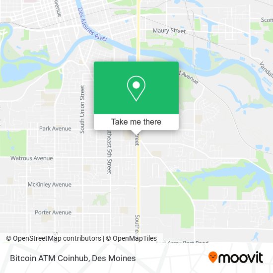 Bitcoin ATM Coinhub map