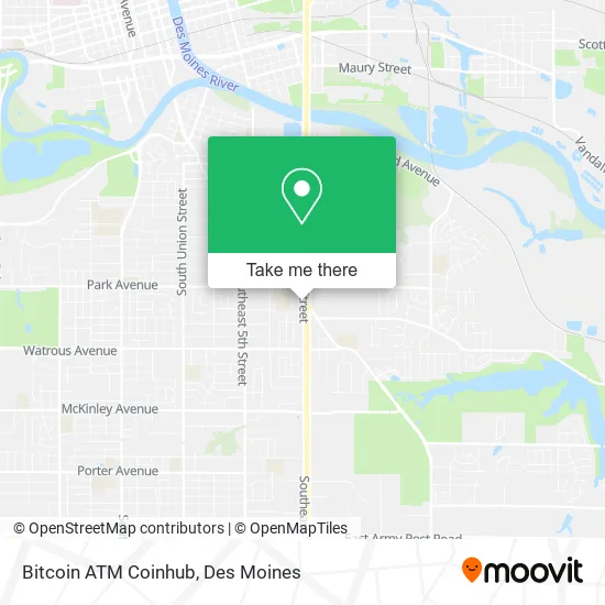 Mapa de Bitcoin ATM Coinhub
