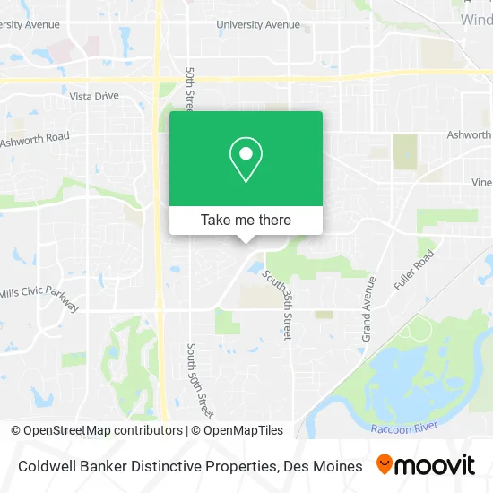 Coldwell Banker Distinctive Properties map