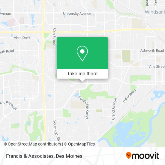 Francis & Associates map
