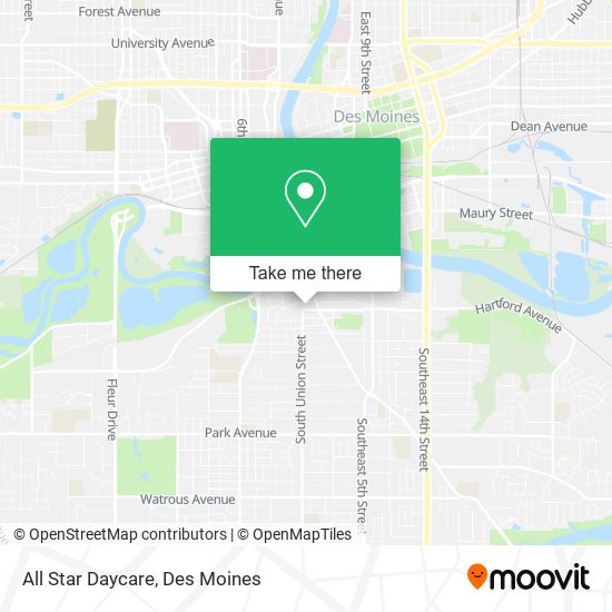 All Star Daycare map