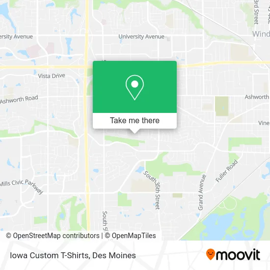 Iowa Custom T-Shirts map