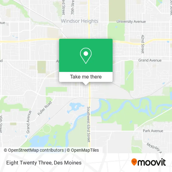 Eight Twenty Three map