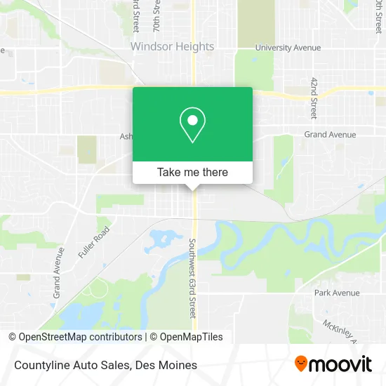 Countyline Auto Sales map