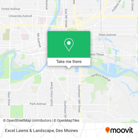 Excel Lawns & Landscape map