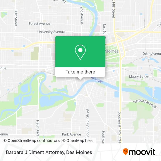 Barbara J Diment Attorney map