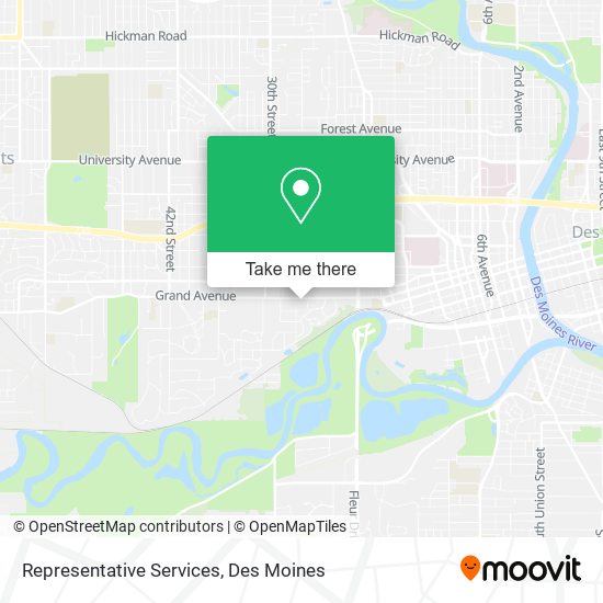 Representative Services map