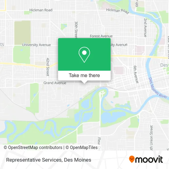 Representative Services map